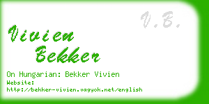 vivien bekker business card